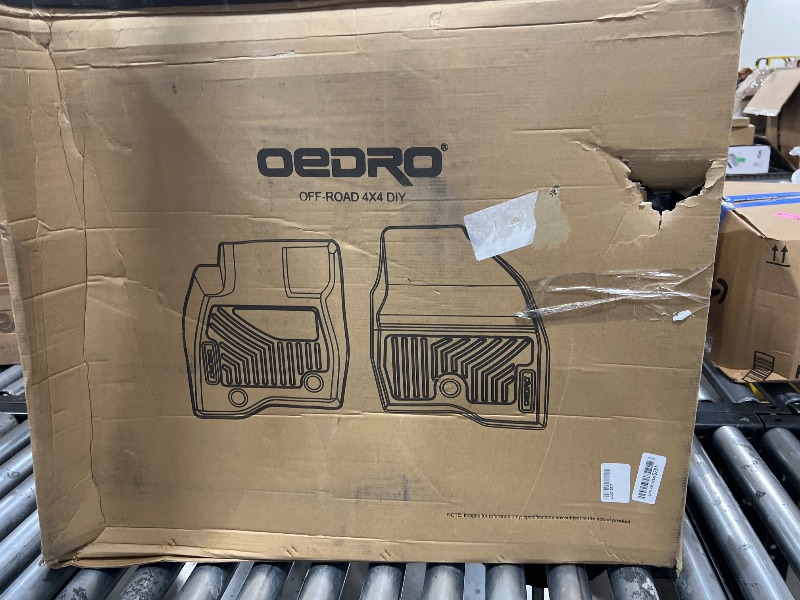 Photo 1 of OEDRO Floor Mats Fit for Honda Pilot 2023-2025, Includes 1st, 2nd and 3rd Row Floor Liners, Custom Fit TPE All Weather Car Liners, Black