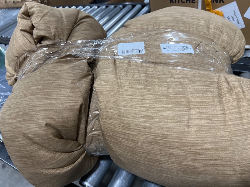 Photo 1 of Bedsure Queen Comforter Set - Brown Soft Bedding for All Seasons, Cationic Dyed Bed Set, 3 Pieces, 1 Queen Size Comforter (90"x90") and 2 Pillow Shams (20"x26"+2")