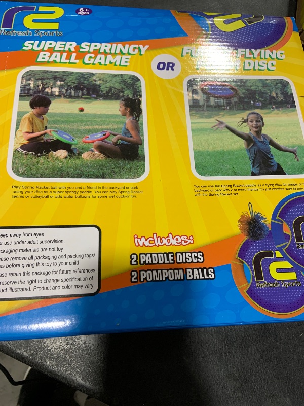 Photo 1 of Ball Games Paddle Game for Kids - Fun Outdoor Toys for Girls - an Innovative Backyard Game for Kids - Best Toss & Catch Games & Girl Toys - Outdoor Pool Toys for Girls Comes with 2 Balls & 2 Paddles