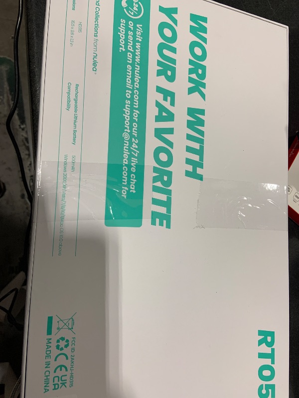 Photo 1 of Nulea Wireless Ergonomic Keyboard, Split Keyboard with Cushioned Wrist Rest, Bluetooth and USB Connectivity, USB-C Rechargeable, Compatible with Windows Mac