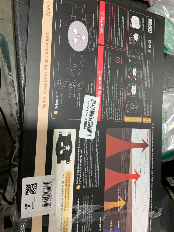 Photo 1 of Red Light Therapy for Face, 3 Modes Portable Led Face Mask Light Therapy with Remote, Near-Infrared 850 Red Light Therapy Mask with Timing Function, Red Light Therapy at Home 180 LED Beads