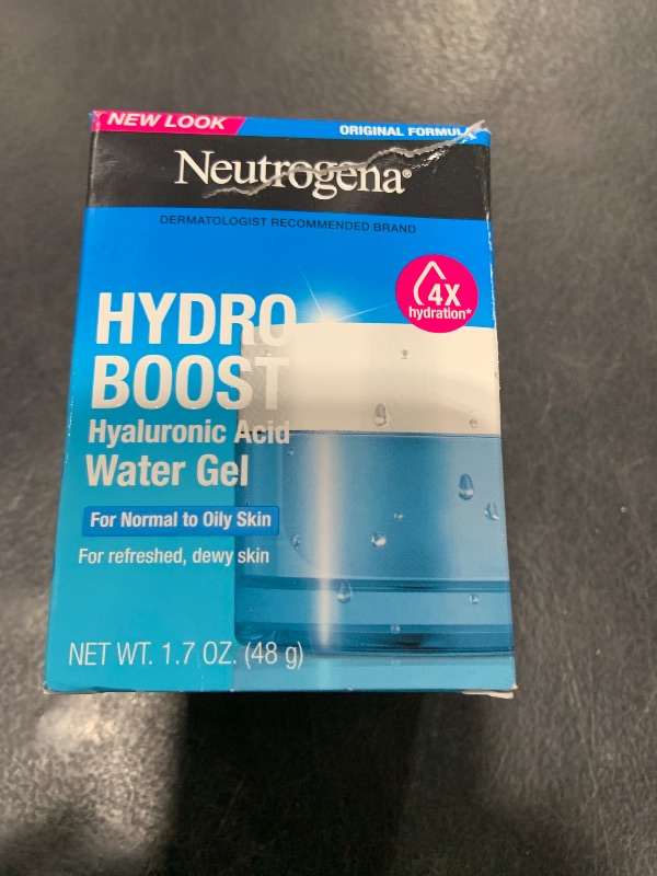 Photo 1 of Neutrogena Hydro Boost Water Gel with Signature Fragrance, Hyaluronic Acid Face Moisturizer for Normal to Oily Skin, Delivers Hydration for Refreshed, Dewy Skin, 1.7 fl. oz