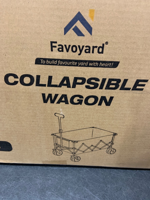 Photo 1 of Favoyard Collapsible Wagon Carts Foldable 220L & 360LBS Portable Folding Wagons with All-Terrain Wheels & Brakes Heavy Duty Outdoor Utility Carts for Grocery Camping Shopping Sports GardenLPNPMDW3091173

