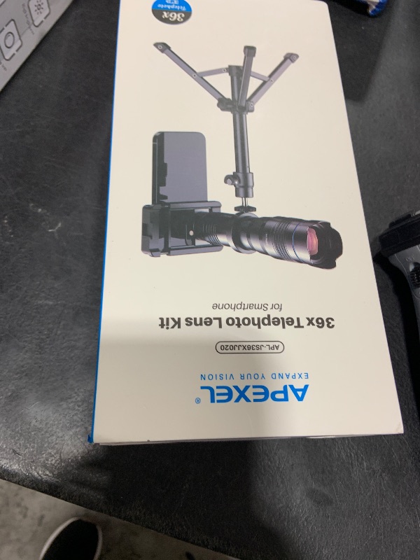 Photo 1 of APEXEL High Power 36X HD Telephoto Lens, Telephoto Mobile Cell Phone Lens with Tripod for iPhone 16/15/14/13 Pro, Samsung and Most Smartphone