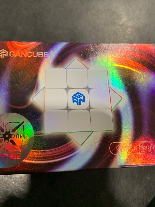 Photo 1 of GAN15 Maglev Speed Cube 3x3, GAN Magnetic Cube Perfectly Combines Weight, Magnet and Structure, 58.6g Ultra-Lightweight, Brain Teasers Puzzle Cube for Kids Adults, 2024 Flagship UV Coated