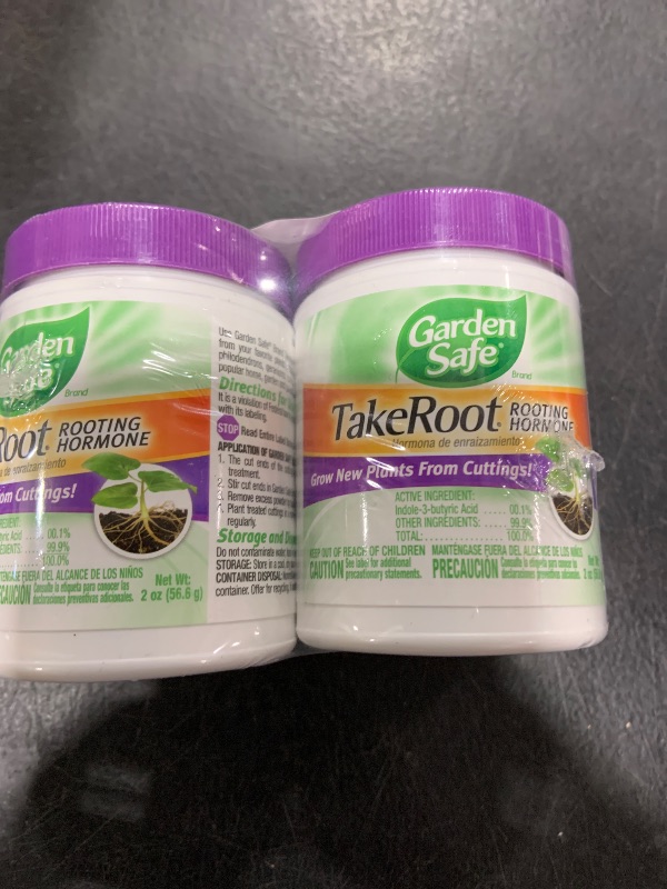 Photo 1 of Garden Safe Brand TakeRoot Rooting Hormone, 12 Count, Powder Helps Grow New Plants from Cuttings Including Most Home, Garden and Greenhouse Varieties, 2 Pack