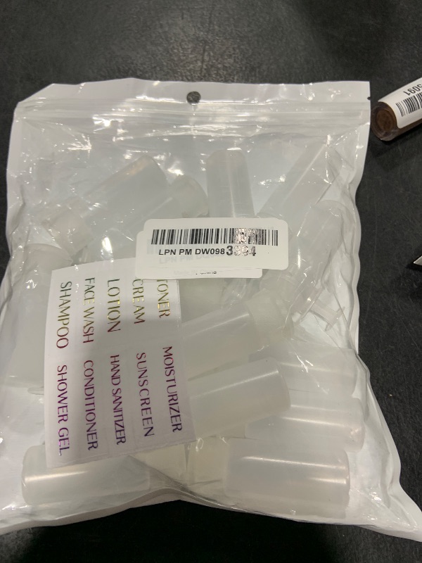 Photo 1 of ISHEID 0.4oz 15 Pack Small Travel Containers for Toiletries Leak Proof TSA Approved Refillable Squeeze Bottles for Shampoo and lotion Travel Essentials?
