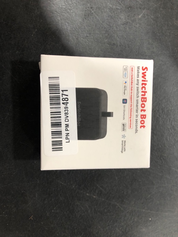 Photo 1 of SwitchBot Smart Switch Button Pusher - Bluetooth Fingerbot for Rocker Switch/One-Way Button, Automatic Light Switch, Timer and APP Control, Works with Alexa When Paired with SwitchBot Hub (Black)