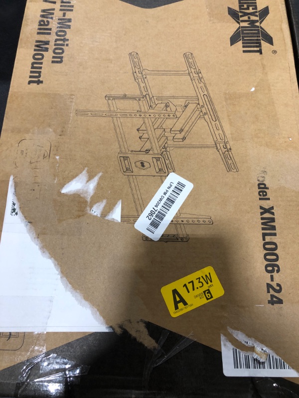 Photo 1 of USX MOUNT UL Listed TV Wall Mount for 42"-85" TVS, Fits 16" 18" or 24" Studs, Full Motion Wall Mount Swivel Tilt Extension TV Bracket with Dual Articulating Arms, Max VESA 600x400mm, Load 110lbs