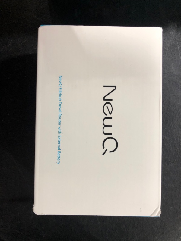 Photo 1 of NewQ Filehub AC750 Travel Router: Portable Hard Drive SD Card Reader & Mini WiFi Range Extender for Travel | Wireless Access External Harddrive & USB Storage Device to Backup Photo & Files from iPhone