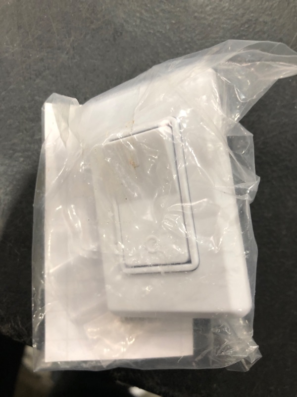 Photo 1 of Leisure LED Modern Single SPST On-Off Switch with Bezel, 12-Volt, for RV, Trailer, Camper, with Label Sticker (White)
