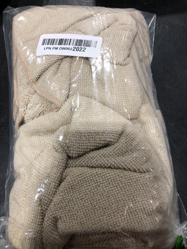 Photo 1 of HOMEXCEL Microfiber Cleaning Cloth, 12 Pack Premium Microfiber Towels for Cars, Lint Free, Scratch-Free, Highly Absorbent, Reusable Cleaning Rags for Car, Household, Kitchen, Brown, 11.5"X11.5"