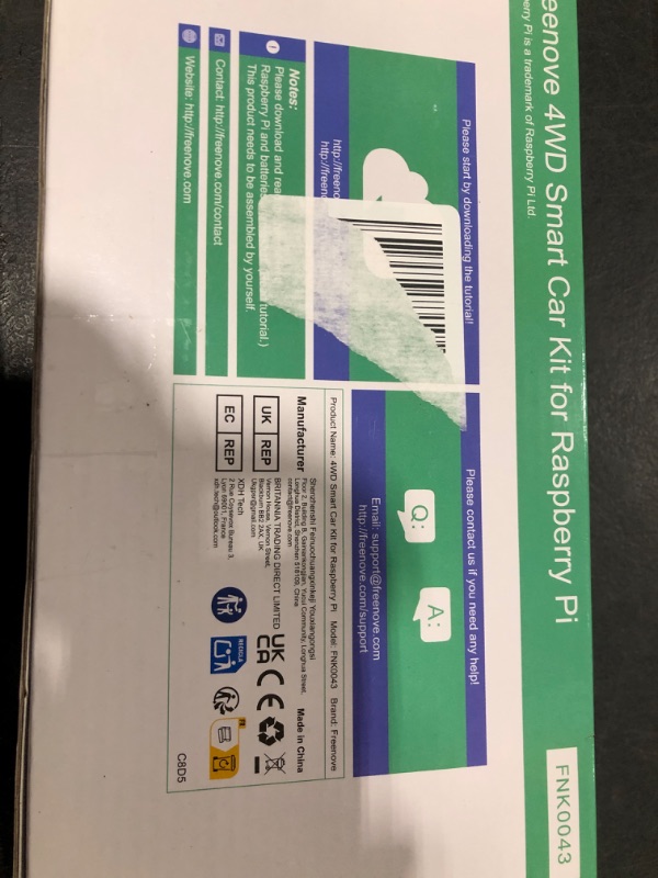Photo 1 of Freenove 4WD Smart Car Kit for Raspberry Pi 5 4 B 3 B+ Zero 2 W, Face Tracking, Line Tracking, Light Tracing, Obstacle Avoidance, App Control, Camera, Servo (Raspberry Pi NOT Included)
