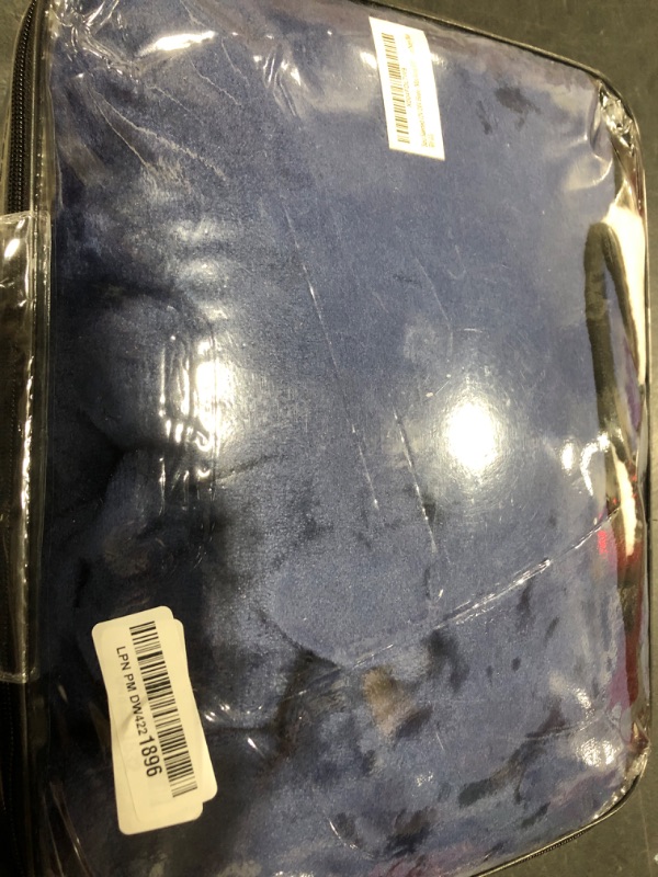 Photo 1 of Sino Salected 12V/24V Heated Car Blanket, Machine Washable Electric Blanket, Flannel Heating Throw for Car, SUV, RV Camping, 60" x 44", Hi/M/Lo Heating Settings, 30/45/60 Min Auto-Off Timer,Navy Blue