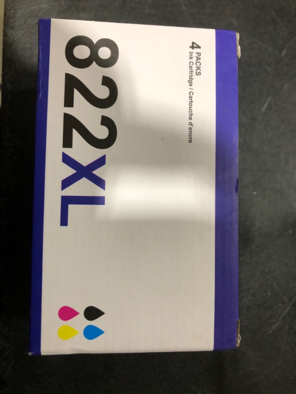 Photo 1 of 822XL Remanufactured for Epson 822XL Ink Cartridges for 822XL T822 for Workforce Pro WF-3820 WF-3823 WF-4820 WF-4830 WF-4833 WF-4834 Printer 6 Pack 3 Black 1 Cyan 1 Magenta 1 Yellow
