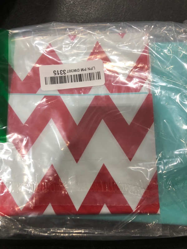 Photo 1 of Irenare 3 Pcs Striped Tablecloth Disposable Plastic Tablecloth 54 x 108 Red and White Striped Blue Decorations Table Cover Baby Shower Party Decorations for Camping Birthday Wedding