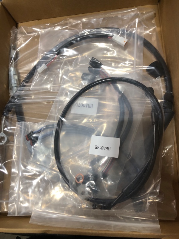 Photo 1 of Tigersgate 12" Softail Cables Kit Handlebar Extended CAN-Bus/Front Turn Signal/Brake Line/Clutch Cable/TBW Wires for 2020-2021 Softail with ABS, Black