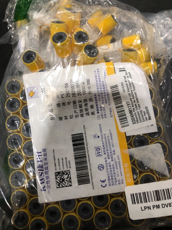 Photo 1 of VNisenllc Pet Animals Lab Vacuum Blood Collection Tubes No Additive Coagulation Blood Collecting Tube Veterinary Supplies, 100pcs 3ml Red