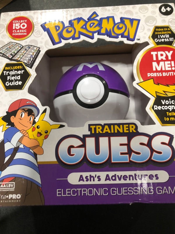 Photo 1 of Pokemon Trainer Guess - Ash's Adventures Toy, I Will Guess It! Electronic Voice Recognition Guessing Brain Game Pokemon Go Digital Travel Board Games Toys
