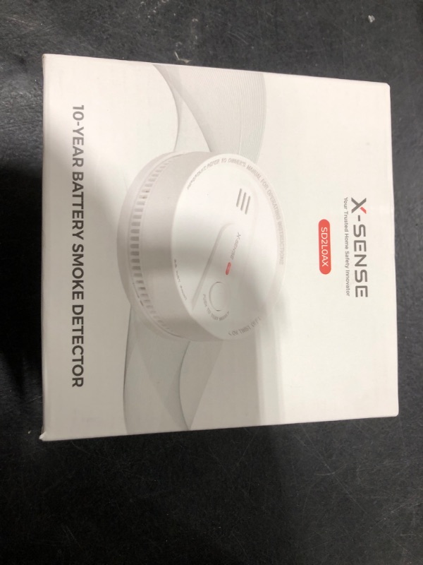 Photo 1 of X-Sense  Detector, 10-Year Battery Smoke Fire Alarm with Photoelectric Sensor, LED Indicator & Silence Button, 1-Pack
