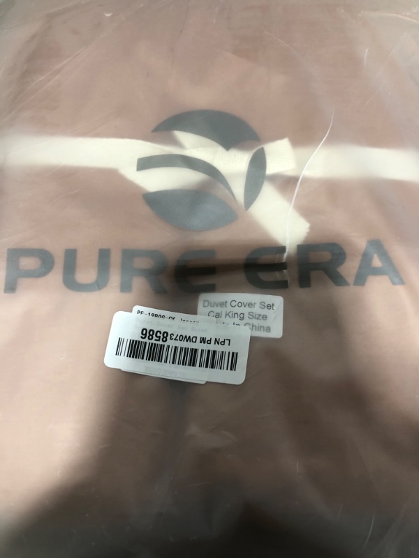 Photo 1 of PURE ERA Jersey Knit Duvet Cover Set 100% T-Shirt Cotton Super Soft Comfy 3pc Bedding Set with Zipper Closure (Solid Burnt Orange, Cal King)