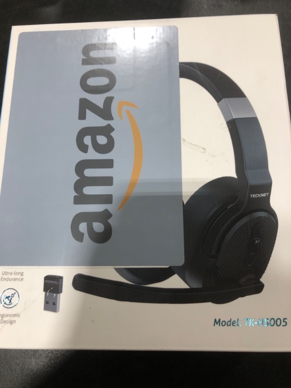 Photo 1 of TECKNET Bluetooth Trucker Headset, Single and Dual Ear Wireless Headset with Mic for Work Noise Cancelling, 50Hrs 3 EQ Music Modes Trucker Bluetooth Headphones for PC, Drivers, Office, Call Center