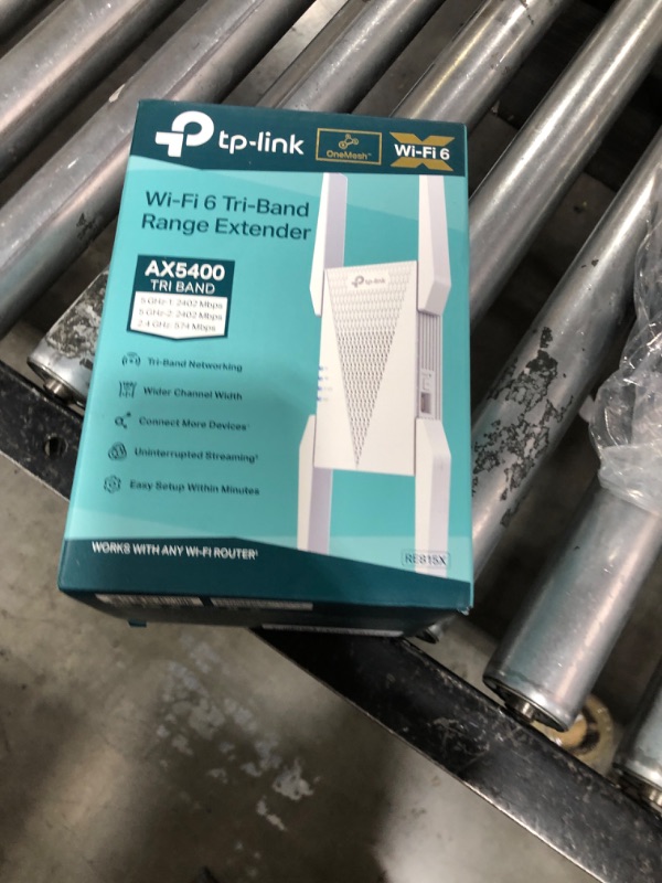 Photo 1 of TP-Link AX5400 WiFi 6 Range Extender with Ethernet Port | Internet Signal Booster for Home | Tri-Band Wireless Repeater Amplifier | Built In Access Point Mode | APP Setup | OneMesh Compatible (RE815X)