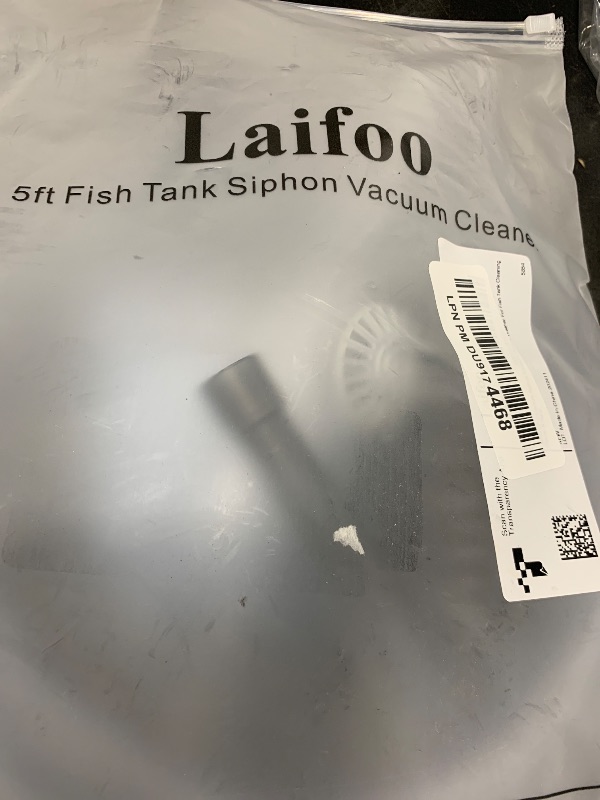 Photo 1 of Laifoo 5ft Aquarium Siphon Vacuum Cleaner for Fish Tank Cleaning Gravel & Sand
