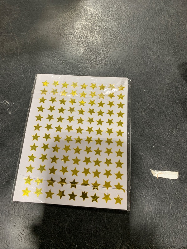 Photo 1 of 0.3" Diameter Gold Star Stickers - 1080 Pcs, 10 Sheets - Reward Stickers for Children, Ideal for Reward Charts and More