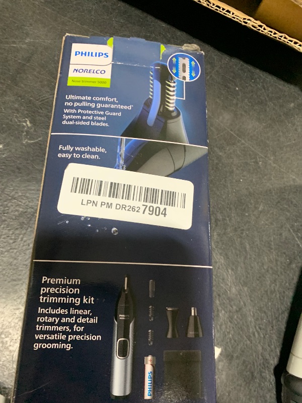 Photo 1 of Philips Norelco Nose Trimmer 5000 for Nose, Ears, Eyebrows Trimming Kit, NT5600/62