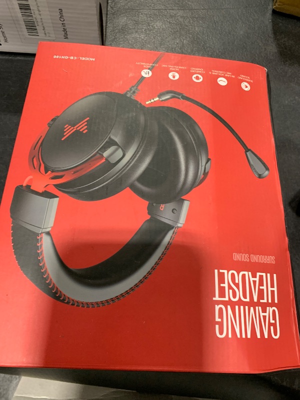 Photo 1 of DEEBOX Gaming Headset for PC, PS5, PS4, Xbox, Gaming Headphone with Detachable Noise Canceling Mic, Wired Gaming Headsets 3.5mm for PC, Laptop, Mac & Nintendo NES Games