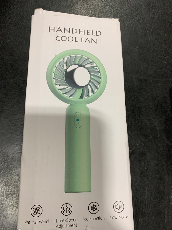 Photo 1 of Formano Air Conditioner Fan – The GENUINE Portable Ice Cooling Refrigerating Pad Handheld Cooling Fan That Blows Cold Air(Green)