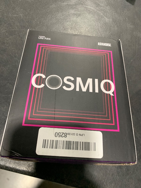 Photo 1 of AsiaHorse COSMIQ 120mm PC RGB Computer Case Fans, 5V 3-PIN Connector Daisy Chain PWM Cooling With Controller for Cases CPU Liquid Coolers