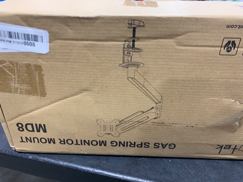Photo 1 of Suptek Monitor Mount Gas Spring Monitor Arm Desk Mount Fully Adjustable Fits 17 20 22 23 24 26 32 inch Monitors Weight Capacity up to 22 lbs