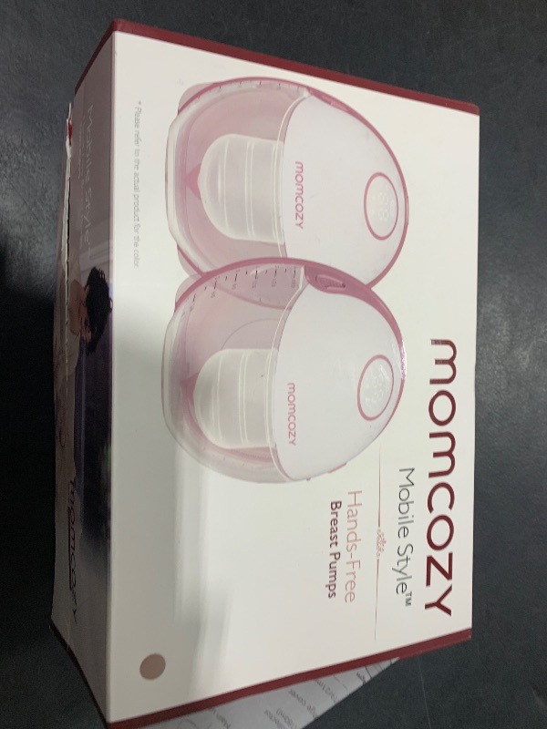 Photo 1 of Momcozy Breast Pump Hands Free Mobile Style | M6, Wearable Breastfeeding Pump Ideal Rhythm for More Milk, DoubleFit Flange More Fit & Discreet with 3 Modes & 9 Levels, 24mm - 2 Pack Cozy Red