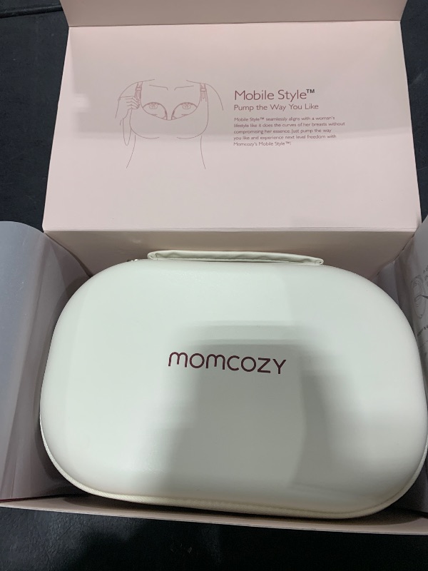 Photo 1 of Momcozy Breast Pump Hands Free Mobile Style | M6, Wearable Breastfeeding Pump Ideal Rhythm for More Milk, DoubleFit Flange More Fit & Discreet with 3 Modes & 9 Levels, 24mm - 2 Pack Cozy Red