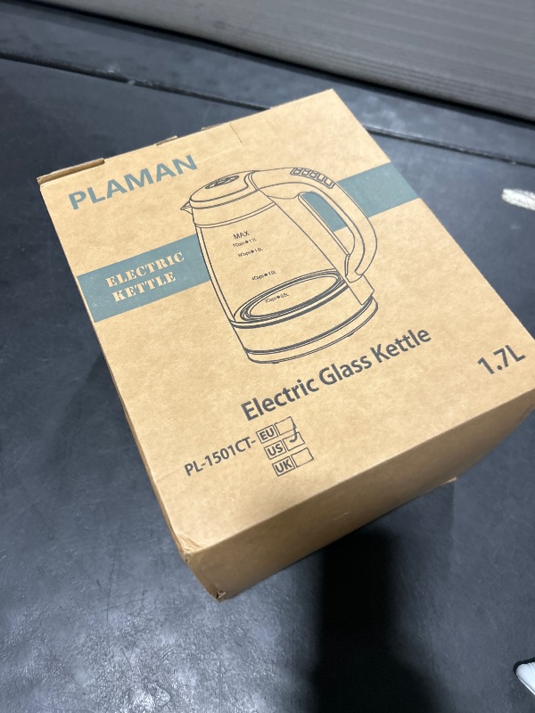 Photo 1 of Plaman Electric Kettle Temperature Control - Keep Warm Hot Water Boiler, Double Wall Tea kettle for Boiling Water 6 Presets 1500W 4 Hours 1.7L LED Auto Shut Off Cordless