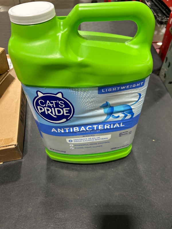 Photo 1 of Cat's Pride New Antibacterial Cat Litter: Destroys 99.9% of Odor-Causing Bacteria - Powerful Odor Control - Premium Lightweight Clumping Litter - Scented, 12 Pounds