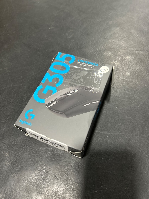 Photo 1 of Logitech G305 LIGHTSPEED Wireless Gaming Mouse, Hero 12K Sensor, 12,000 DPI, Lightweight, 6 Programmable Buttons, 250h Battery Life, On-Board Memory, PC/Mac - Black
