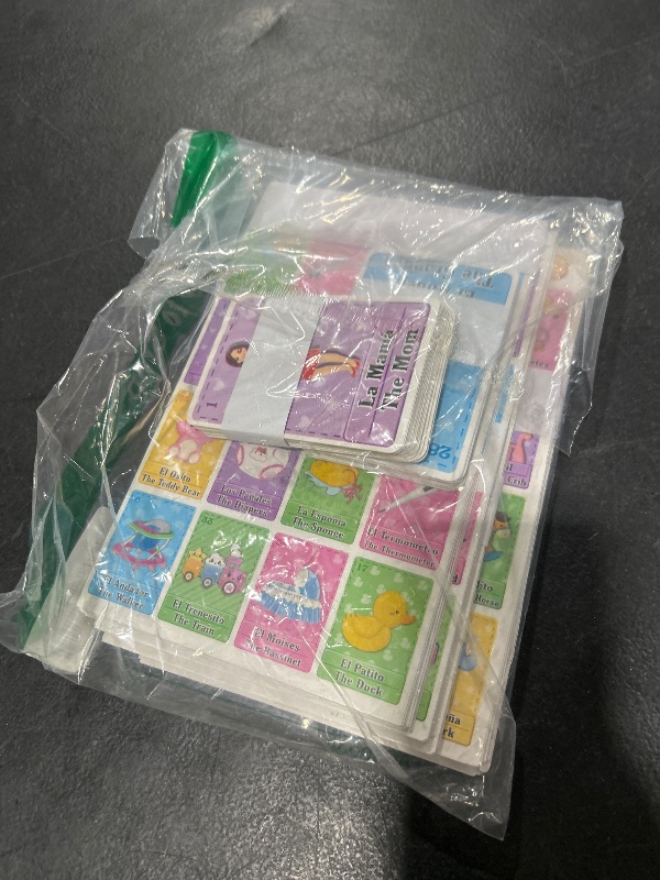 Photo 1 of More Fiesta Baby Shower Bingo - Bilingual English and Spanish, for Up to 50 Players