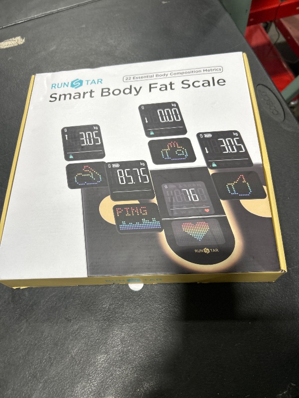 Photo 1 of Runstar Scale for Body Weight, Smart Scale with 8-in-1 VA Display, High Precision Bathroom Digital Scale for Body Weight Heart Rate BMI Body Fat 22 Body Composition Sync APP, FSA HSA Eligible