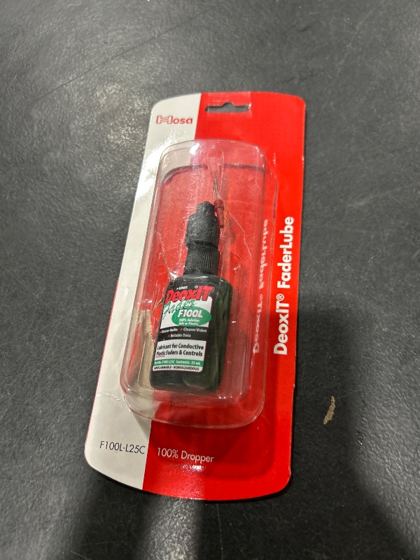 Photo 1 of CAIG Laboratories F100L-L25C CAIG DeoxIT FaderLube, 100% Dropper, 25 ml