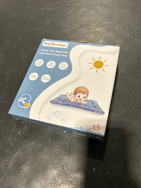 Photo 1 of Infinno Inflatable Tummy Time Mat Premium Baby Water Play Mat for Infants and Toddlers Baby Toys for 3 to 24 Months, Strengthen Your Baby's Muscles, Portable