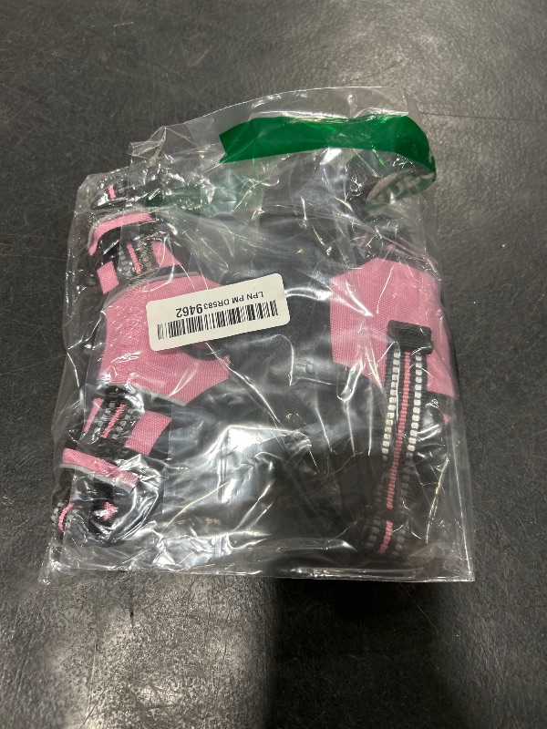 Photo 1 of rabbitgoo Dog Harness No Pull with 2 Leash Clips, Adjustable Soft Padded, Reflective Oxford No Choke Pet Vest with Easy Control Handle for Small Dogs, Pink, S