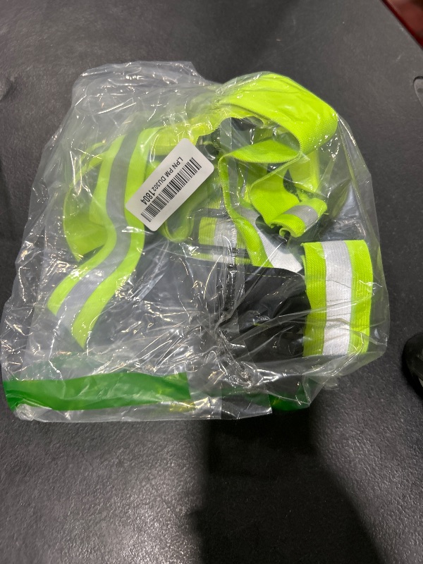 Photo 1 of Zacro LED Reflective Vest Running Gear, 5 Lights Colors High Visibility Reflective Running Gear Rechargeable Light Up Running Vest for Walking Running Cycling, Adjustable for Men Women Kids (Green)