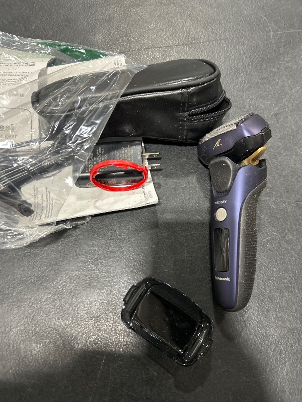 Photo 1 of Panasonic ARC5 Electric Razor for Men with Pop-up Trimmer, Wet Dry 5-Blade Electric Shaver with Intelligent Shave Sensor and 16D Flexible Pivoting Head - ES-ALV6HA (Navy)