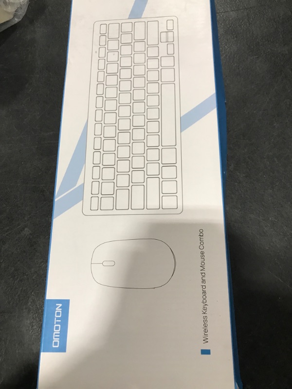 Photo 1 of Bluetooth Keyboard and Mouse Compatible with Mac, OMOTON Ultra-Slim Wireless Keyboard and Mouse Combo Compatible with MacOS, MacBook Pro/Air, iMac, Mac Mini, Laptop and PC(Black)