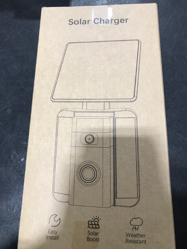 Photo 1 of NANW Doorbell Solar Charger Compatible with Ring Video Doorbell (2nd - 2020 Release), Efficient Wireless Battery Solar Panel, Adjustable Mounting Bracket Accessories for Doorbell Camera