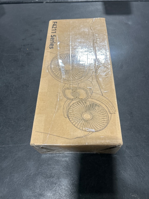 Photo 1 of Rechargeable Dual-Head Fan for Car: USB Cooling Backseat Fans for Baby with 360° Rotatable 3-Speed Separate Controlled 16H Runtime 12V Auto Electric Air Ventilation Cooler For Vehicle SUV RV Trunk