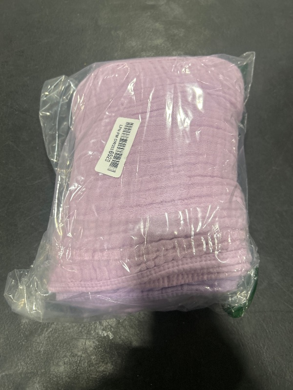 Photo 1 of Unnivoll Muslin Burp Cloths for Baby 100% Cotton Burping Cloths for Boys Girls Large 20''X10'' Extra Soft and Absorbent 12 Pack - Gradient Purple